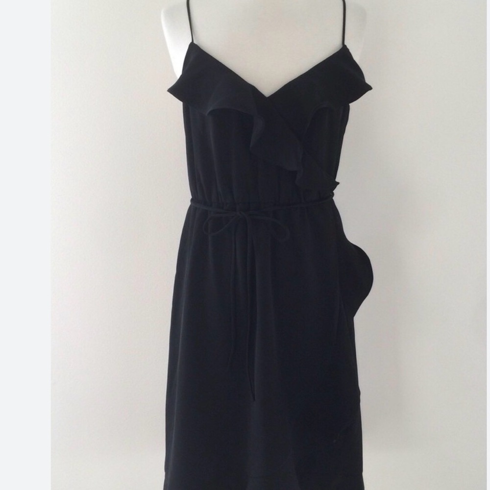 Elegant Black Ruffle Dress